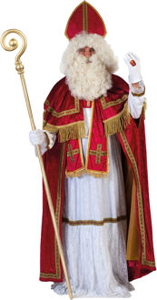 Funny Fashion Sinterklaaspak kostuum - inclusief gouden staf 185 cm One size