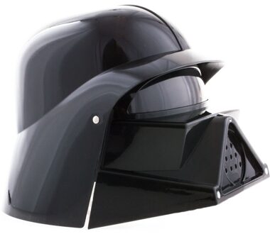 Funny Fashion Space helm in het zwart - Zwarte vader - Sterren wars - Carnaval verkleed helmen