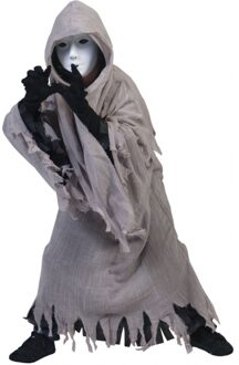Funny Fashion Spook/geest Halloween kostuum met capuchon - voor kinderen - grijs One size