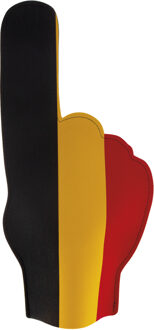 Funny Fashion Supporters feestartikelen - foam hand - vlag Belgie - 50 cm - Verkleedhandschoenen Multikleur