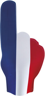 Funny Fashion Supporters feestartikelen - foam hand - vlag Frankrijk - 50 cm Multi