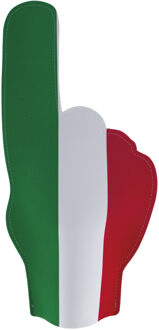 Funny Fashion Supporters feestartikelen - foam hand - vlag Italie - 50 cm - Verkleedhandschoenen Multikleur