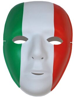 Funny Fashion Supporters masker rood/groen/wit Italie Multi