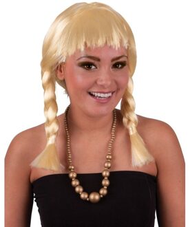 Funny Fashion Tiroler damespruik blond