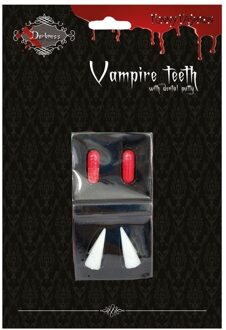 Funny Fashion Vampiertanden halloween met bloedcapsules - Halloween/horror verkleed accessoires