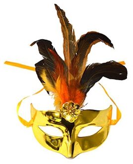Funny Fashion Venetiaanse goud oogmasker Goudkleurig