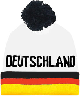 Funny Fashion Verkleed muts - Supporters Duitsland - voor volwassenen - in vlag kleuren - polyester