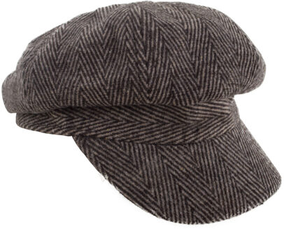 Funny Fashion Verkleed pet/hoed Bakerboy - voor heren - grijs - jaren 20/30/40 thema