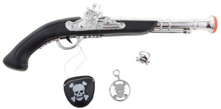 Funny Fashion Verkleed speelgoed Piraten pistool met ooglapje