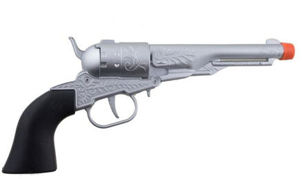 Funny Fashion Verkleed speelgoed revolver/pistool metaal 8 schots