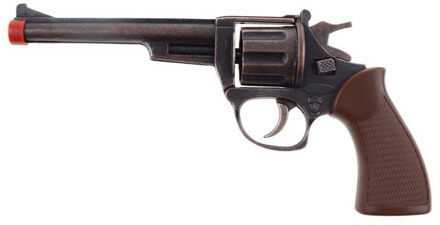 Funny Fashion Verkleed speelgoed revolver/pistool metaal 8 schots