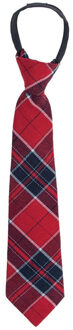 Funny Fashion Verkleed stropdas voor Schots thema feest - stropdas - rood - Verkleedstropdassen