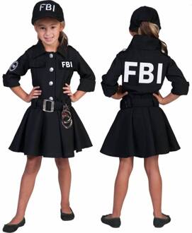 Funny Fashion Verkleedpak politie agent meisje FBI Meisje 128