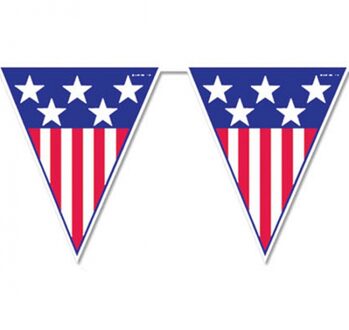 Funny Fashion Vlaggenlijn - Amerika/USA - 4 meter