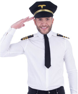 Funny Fashion Volwassenen verkleed set voor piloot 3-delig