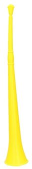 Funny Fashion Vuvuzela grote blaastoeter hoorn - geel - 48 cm - landen fan supporters feestartikelen