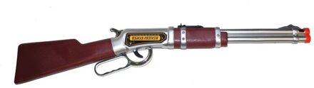 Funny Fashion Western cowboy geweer op batterijen - 63 cm - carnaval verkleed wapens - kinderen Multi