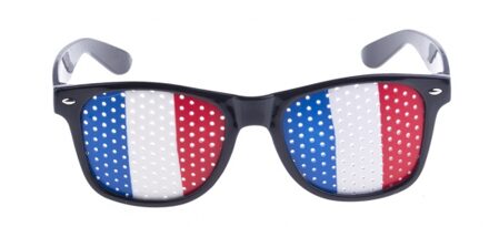 Funny Fashion Zwarte Frankrijk bril voor volwassenen