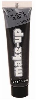 Funny Fashion Zwarte schmink tube 25 ml - Schmink