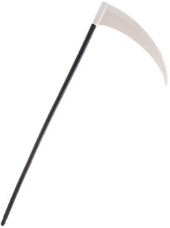 Funny Fashion Zwarte zeis van magere Hein - plastic - 95 cm - Halloween accessoires Multi