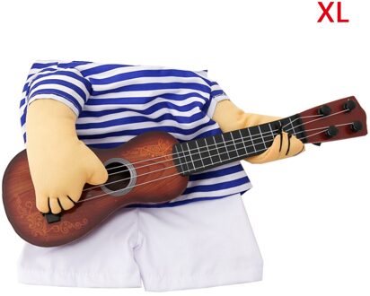 Funny Pet Gitaar Rock Zanger Cosplay Hond Kostuum Gitarist Dressing Up Party Hond Fancy Dress Kleding Voor Honden Katten