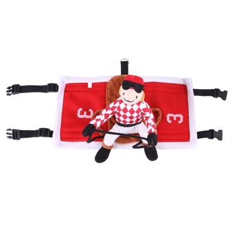 Funny Pet Paard Kostuum Hond Rider Kleding Halloween Chrismas Leuke Pak Q0KA S / 2