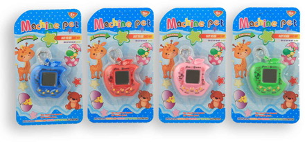 Funny pet Tamagotchi op kaart verschillende