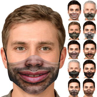 Funny Print Face mask Skin Care Adult Man Women Sand Exhaust Sunscreen Poket skincare Face Mask Breathable Facemask mascarilla