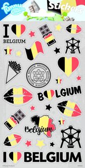 Funny Products stickers België 20 x 10 cm folie papier 28 stuks