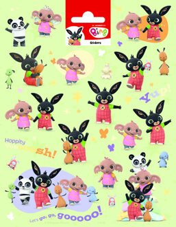 Funny Products stickers Bing 20 x 15 cm papier groen 20 stuks