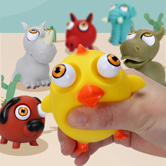 Funny Squishy Animal Antistress Toys Squeeze eye-catching Doll Pop Out Mochi Soft Abreact Vent Toys Stress Relief Halloween Gift