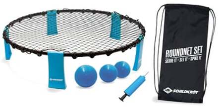 Funsports Roundnet Set 90 Cm Polyester Blauw/zwart 6-delig