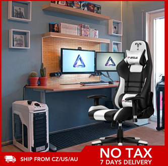Furgle Gaming Chair Computer Chair Racing Office Computer Game Chair Ergonomic Backrest for Desk Chairs LOL Chaise Gaming Chair
