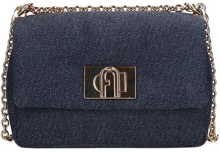 FURLA 1927 Mini Crossbody 20 toni mediterraneo damestas Blauw - H 12 x B 19.5 x D 7 cm