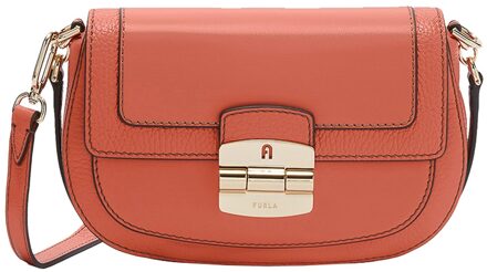 FURLA Club 2 S Crossbody cannella Bruin - H 14.5 x B 21.5 x D 5.5