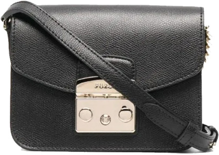 FURLA Dames Schoudertassen Metropolis Mini Crossbody - Zwart