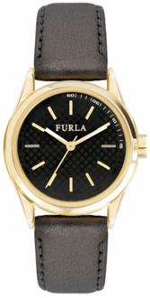 FURLA Eva - R4251101501 - Watch - Leather - Gold Colored - 35 Mm