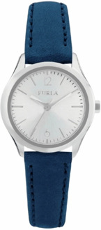 FURLA EVA - R4251101506 - horloge - leer - zilverkleurig - 25mm