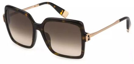 FURLA Fu113 Unglae Tortoise Frame Bruin