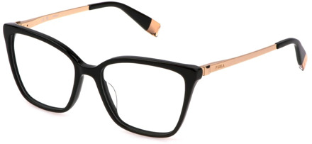FURLA Glasses Furla , Black , Unisex - 55 MM