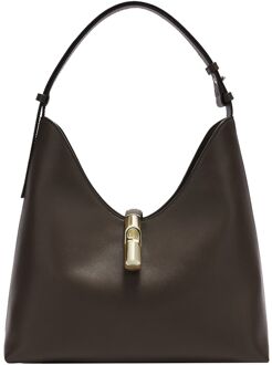 FURLA Goccia Hobo M cioccolato schoudertas dames Bruin - H 30.5 x B 30 x D 16 cm
