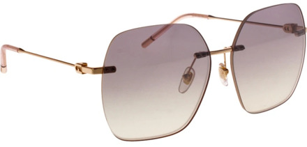 FURLA Iconische zonnebril met 2 jaar garantie Furla , Pink , Dames - 61 MM
