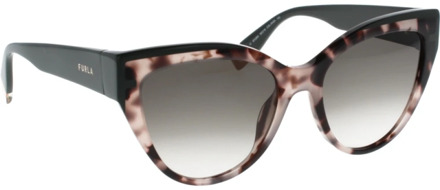 FURLA Iconische zonnebril met verlopende glazen Furla , Multicolor , Dames - 55 MM