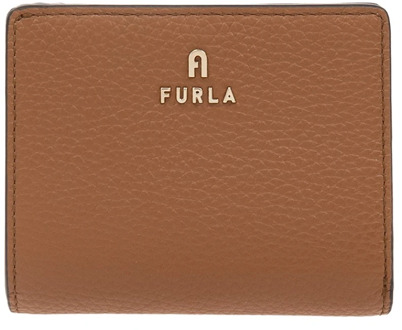 FURLA Leren portemonnee met logo Furla , Brown , Dames - ONE Size