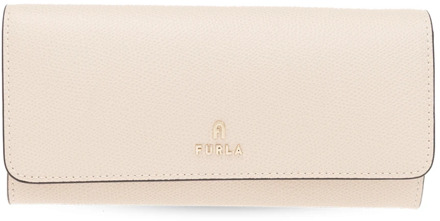 FURLA Leren portemonnee met logo Furla , Pink , Dames - ONE Size