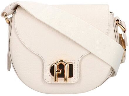 FURLA Lotus Mini Crossbody panna-toni panna damestas Beige - H 14 x B 13 x D 6 cm