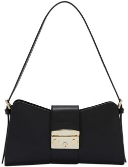 FURLA Metropolis S Shoulder Bag Remix nero Damestas Zwart - H 13 x B 25 x D 8.2