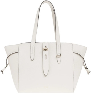 FURLA Net Tote M 29 marshmallow Damestas Wit - H 27 x B 43 x D 15