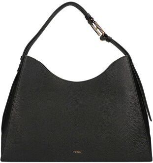 FURLA Nuvola Hobo L nero schoudertas dames Zwart - H 27 x B 39 x D 10 cm