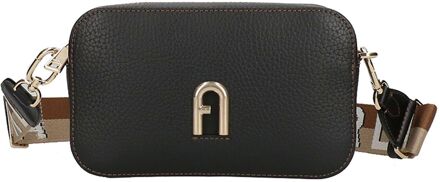 FURLA Primula Mini C.Body Webbing Strap nero crossbody dames Zwart - H 12 x B 19.5 x D 6 cm